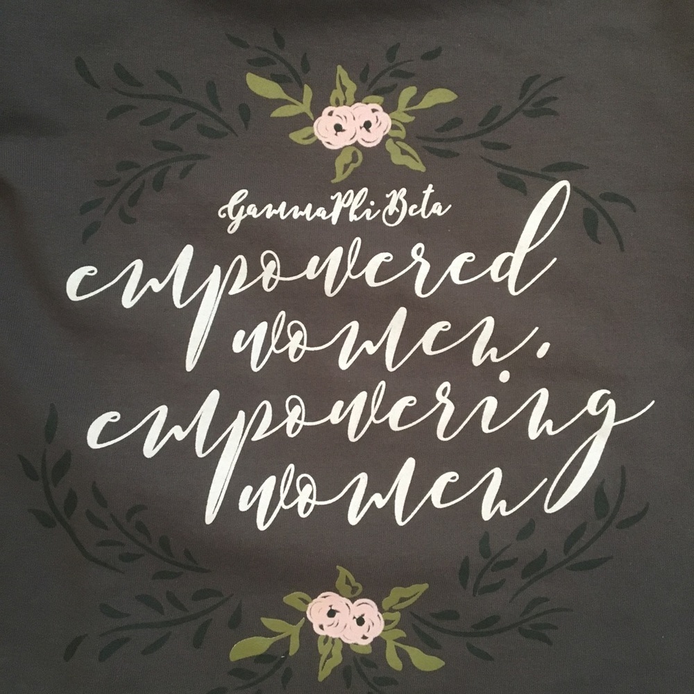 Never worn Gamma Phi Beta sweatshirt